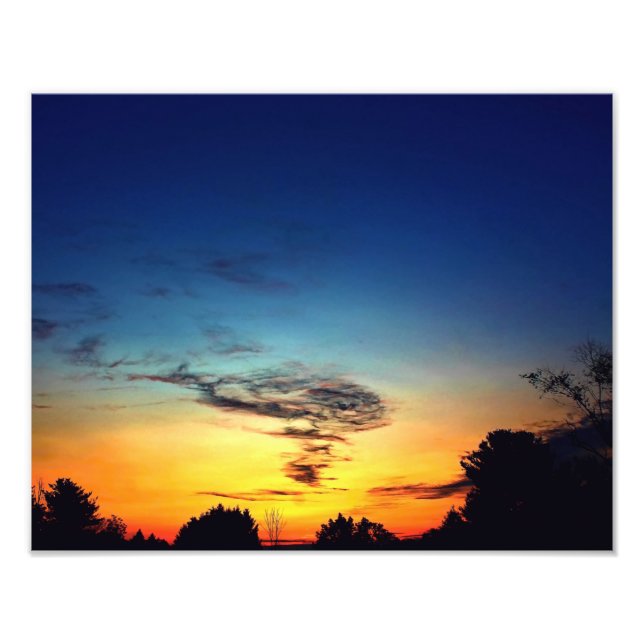 Early Morning Twilight Photo Print (Front)