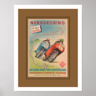 EARLY MOTORCYCLE ADVERTISING PRINT