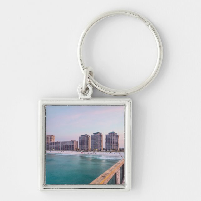 Early Navarre Beach Florida Fishing Key Ring (Front)