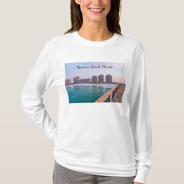 Early Navarre Beach Florida Fishing Long Sleeve T-Shirt (Front)