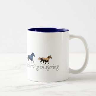 early one morning Two-Tone coffee mug