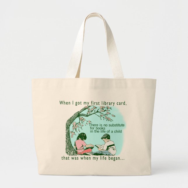 Early Reading Large Tote Bag (Front)