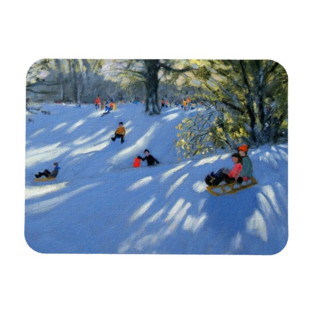 Early snow Darley Park Derby Magnet (Horizontal)