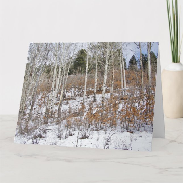 Early Snow Greeting Card (Front)