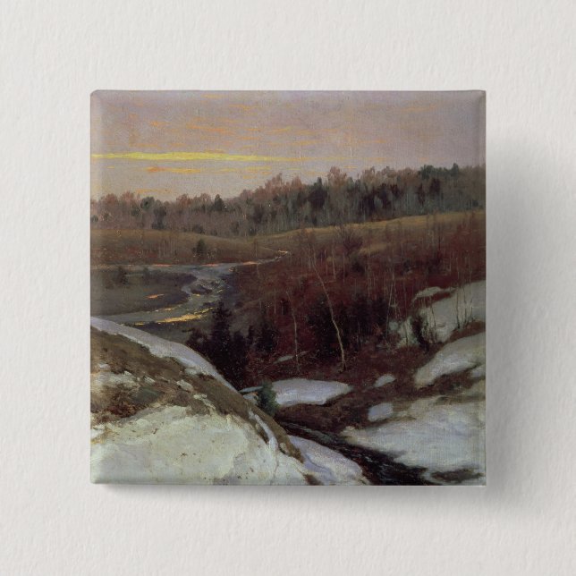 Early Spring, 1905 15 Cm Square Badge (Front)