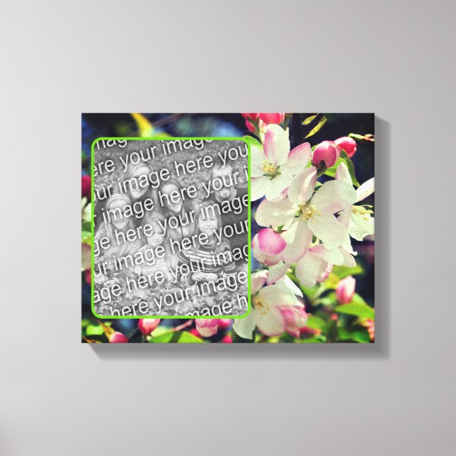 Early Spring Blossoms Create Your Own Photo Canvas Print (Front)