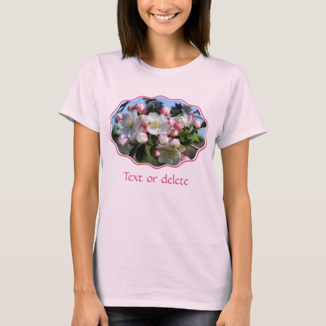Early Spring Blossoms Floral Personalized T-Shirt (Front)