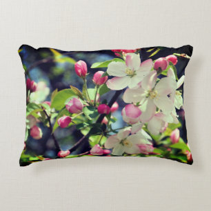 Early Spring Crabapple Blossoms 3 Close Up  Decorative Cushion