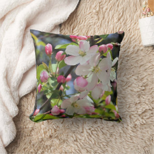 Early Spring Crabapple Blossoms 3 Cushion