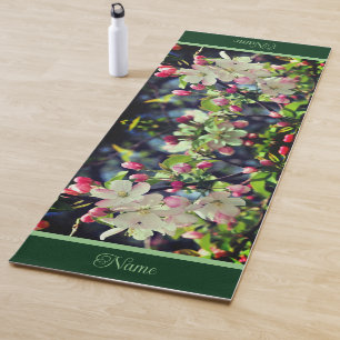 Early Spring Crabapple Blossoms Personalised Yoga Mat