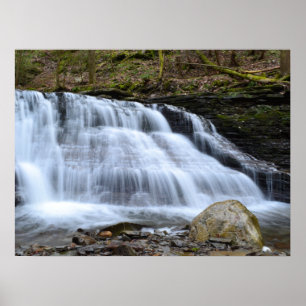 Early Spring Evening At The Waterfalls. Poster