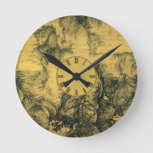 Early Spring & Guo Xi, Chinese Art /imperial China Round Clock