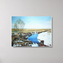 Early spring in Villingaholt, Iceland.