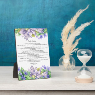 Early Spring Poem Plaque