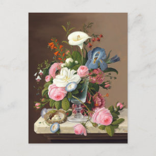 Early Summer Flowers , Severin Roesen  Postcard