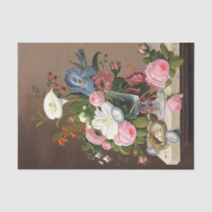 Early Summer Flowers , Severin Roesen Tissue Paper