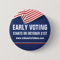 Early Voting American Flag Election Dates
