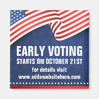 Early Voting American Flag Election Dates
