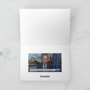 Early Warning System Journalist Greeting Card