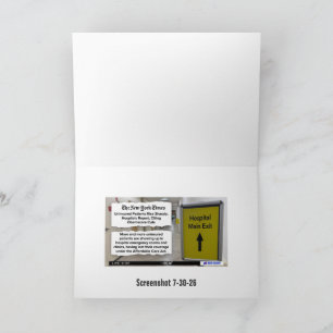 Early Warning System Journalist Greeting Card