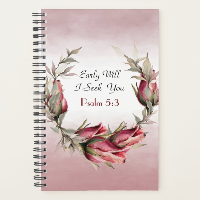Early Will I Rise  Watercolor Business Planner (Front)
