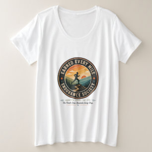 Earn Every Mile Endurance Trail Runner Retro Tee