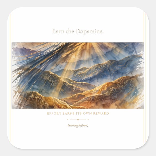 Earn the Dopamine Runner Sticker (Front)