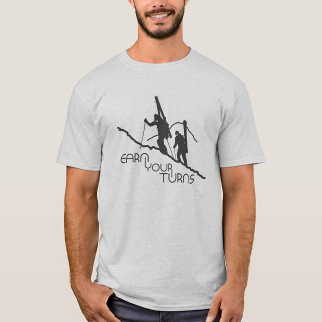 Earn Your Turns T-Shirt (Front)