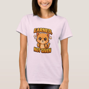 Earned Not Given Chibi Animal Anime Tee