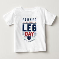 Earned Not Given Leg Day Gym Motivation Typography