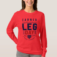 Earned Not Given Leg Day Gym Motivation Typography