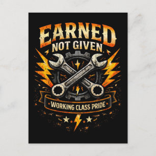 Earned Not Given Postcard