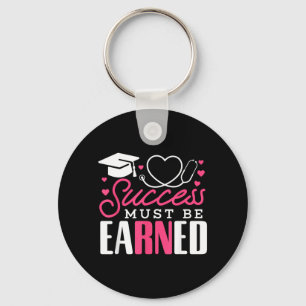 Earned Rn Registered Nurse Nursing Graduation Key Ring