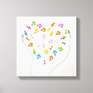 Earphone Canvas Print