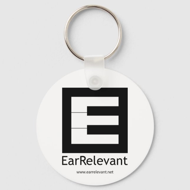 EarRelevant Button Keychain (Front)