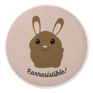 Earresistible Bunny Ceramic Knob