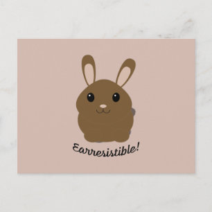 Earresistible Bunny Postcard