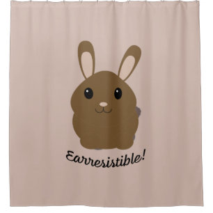 Earresistible Bunny Shower Curtain