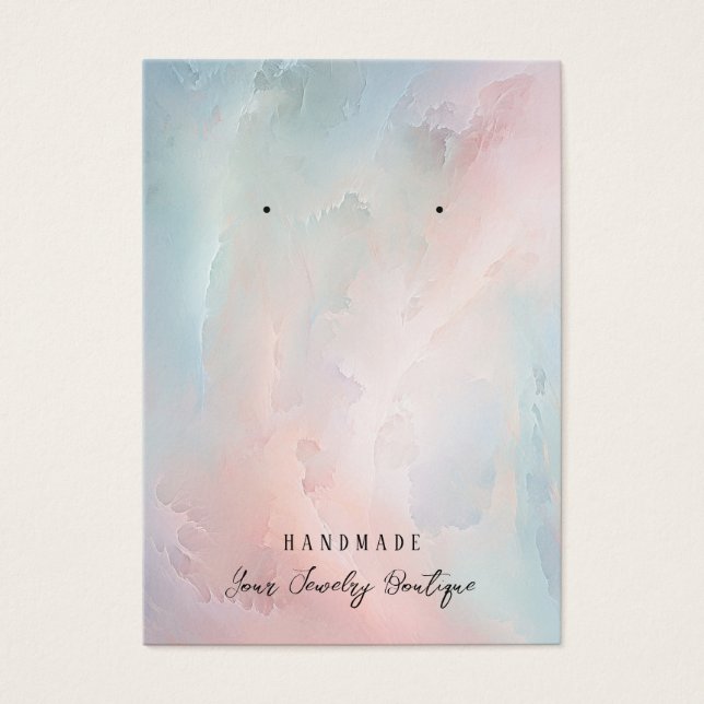 Earring Abstract Clouds Jewellery Display Cards (Front)