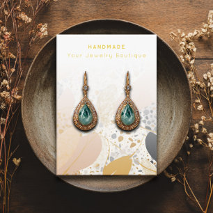 Earring Abstract Terrazzo Jewellery Display Cards