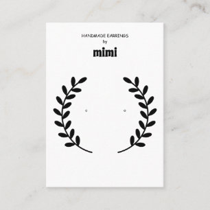 Earring Display Business Card