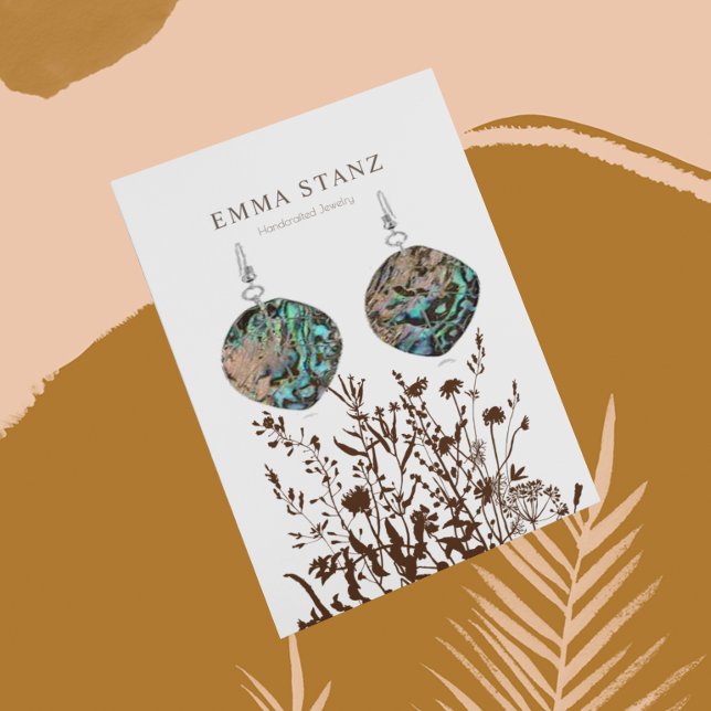 Earring Display Card • Earthy Floral Social Media (Creator Uploaded)