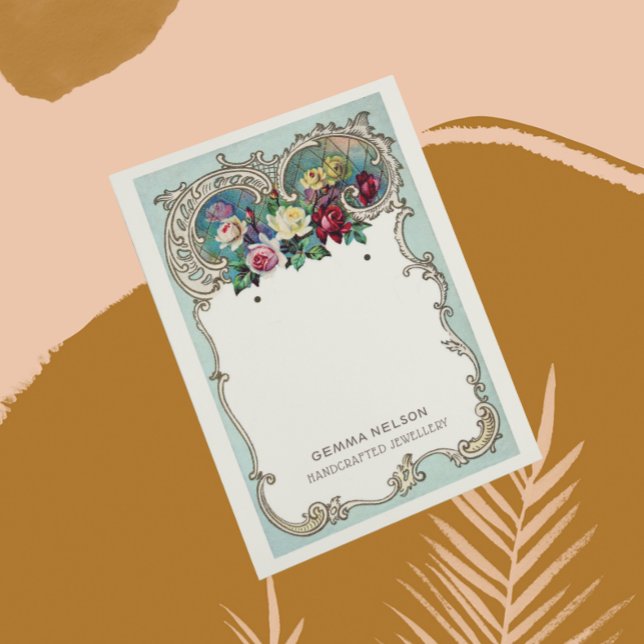 Earring Display Card • Vintage Floral Social Media (Creator Uploaded)