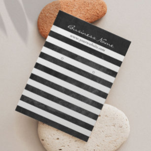Earring Display Modern Black & White Stripes