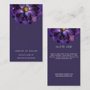 Earring Display, Mystical Lotus Mandala Crafters Business Card