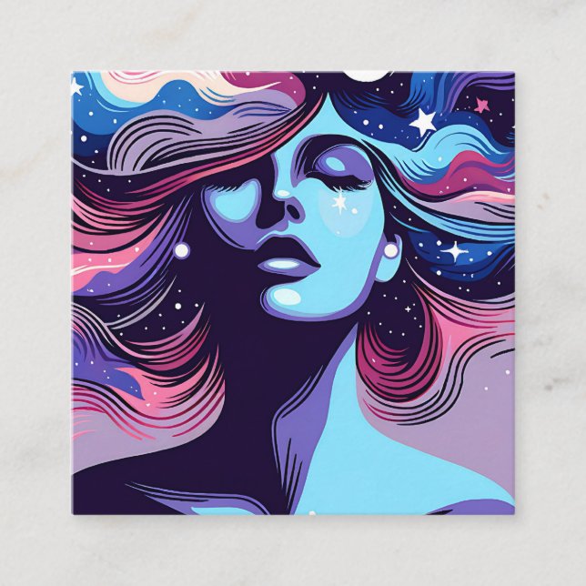 Earring Display Whimsical Business Card (Front)