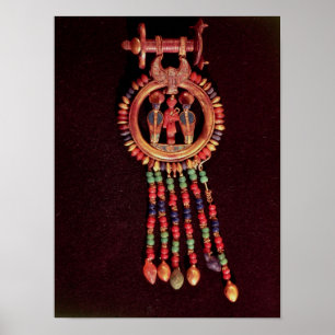 Earring from the Tomb of Tutankhamun Valley Poster
