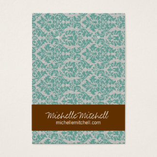 Earring Holder | Business Card | Duo Blue Brown