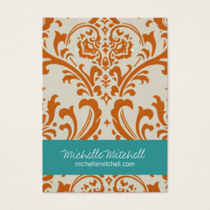 Earring Holder Business Card Duo Rust