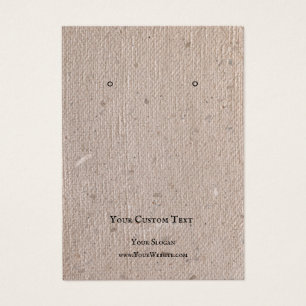Earring Jewellery Display Card, Recycle Brown Pape